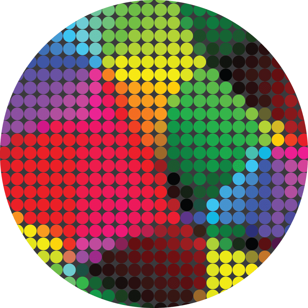 Colorful pixel pattern